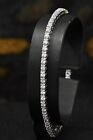 7 Inches Long Moissanite Tennis Bracelet Solid 14K White Gold 5 Ct Round Cut