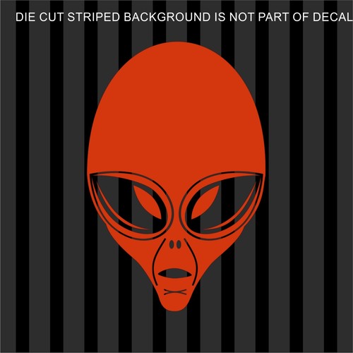 ALIEN Decal Sticker Car Decal Laptop Decal - Choice of Colors & Sizes - Picture 6 of 15