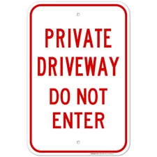 Private Drive Do Not Enter Sign,