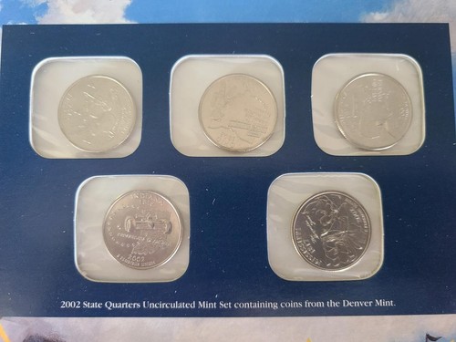 2002 U.S.UNCIRCULATED COIN MINT SETS WITH STAMPS ON 2 DESCRIPTION PANELS #U338 - Picture 4 of 14