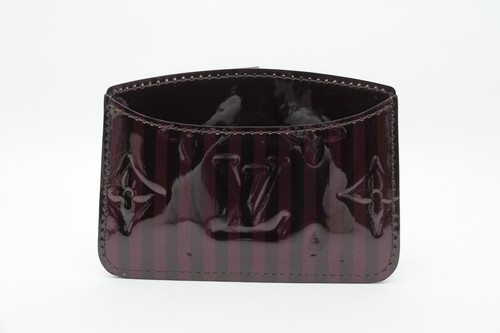 Louis Vuitton Auth Monogram VERNIS Rayures Etui Miroir Mirror Case little sticky - Picture 11 of 23