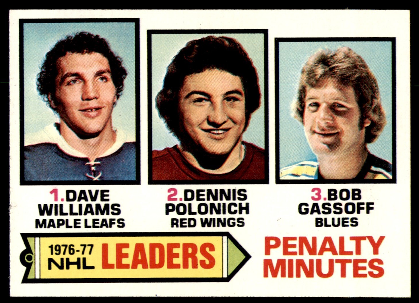 1977-78 Topps Dave Williams/Dennis Polonich/Bob Gassoff #4