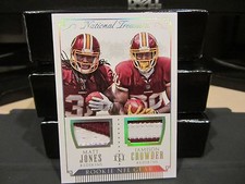 National Treasures NFL Gear Redskins Matt Jones Jamison Crowder 08/10 2015
