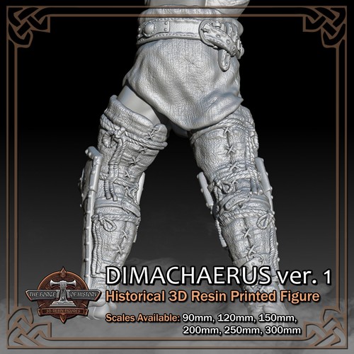 Dimachaerus Gladiator 1 - Modelo de figura impresa en resina 3D - escala 90 mm a 300 mm - Imagen 8 de 10