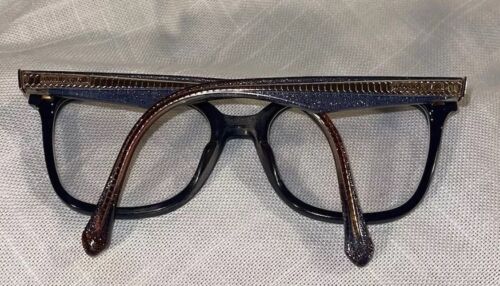 Roberto Cavalli Eyeglass Frames Murlo 5078-3 Blue Gold Sparkle 52 17 140 - Picture 8 of 15