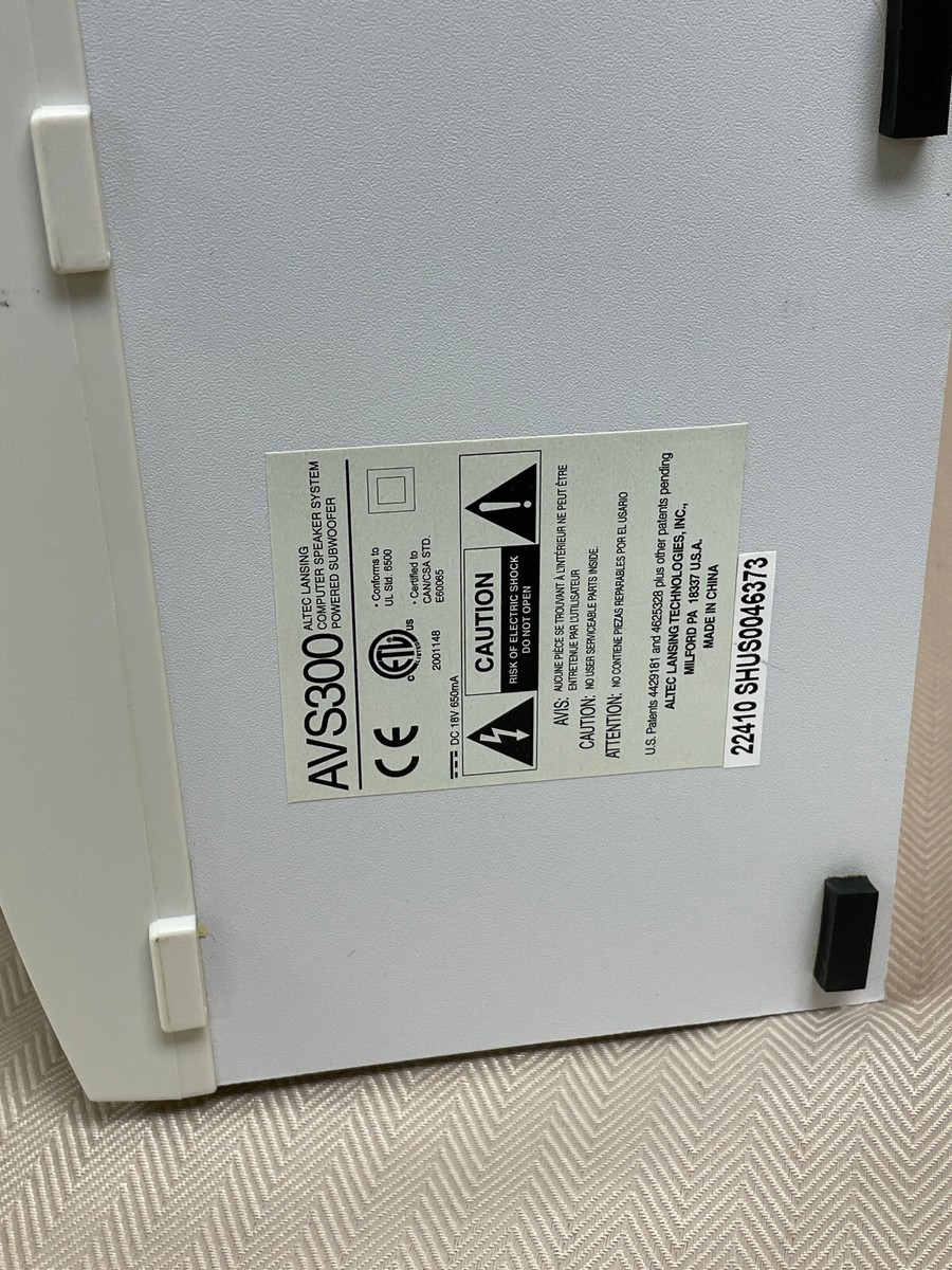 Altec Lansing AVS300 Multimedia Speakers & Subwoofer