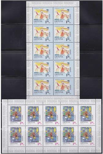 Lithuania mint  sheet set -  Europa CEPT 1997