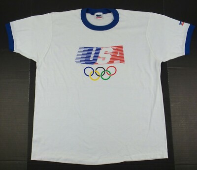 D*e様 Levi’s 1984 ロサンゼルス オリンピック リンガーTシャツ VTG Levis 1984 Olympics T-Shirt Los Angeles USA LA 80s