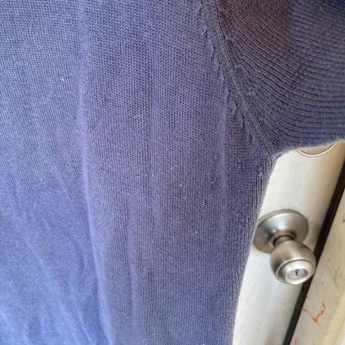 Prana Kleid Gr. XL Pullover blau Strick Herbst Herbst lässig bequem kuschelig Acryl V-Ausschnitt - Bild 4 von 9