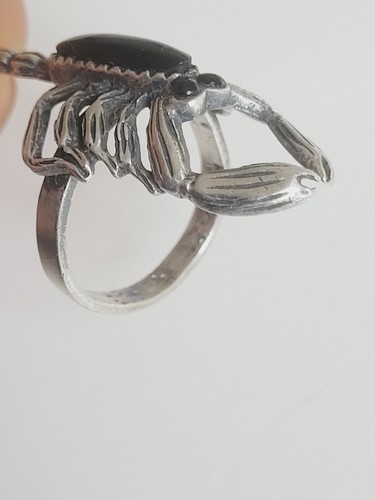Ring 925 Silber Skorpion Onyx 17mmø (009) - Bild 10 von 10