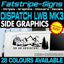 to fit CITROEN DISPATCH MK3 LWB L2 ON AN ADVENTURE GRAPHICS STICKERS CAMPER VAN