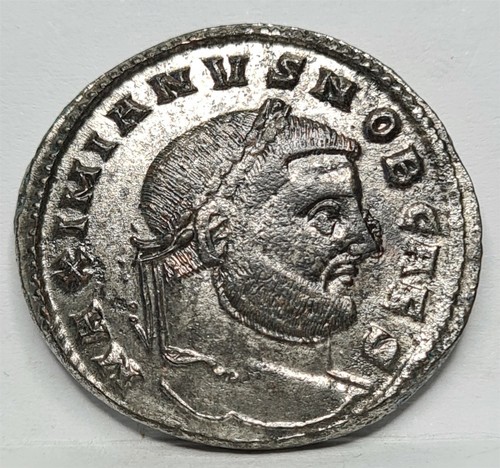 Rome Ancient Caesar GALERIUS AE Follis Siscia MONETA Scales XF AU Silvering #E21 - Picture 1 of 7