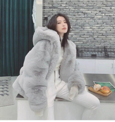 ♡美品♡Herlipto Faux Fur Hoodie Duffle Coat herlipto Faux Fur Hoodie Duffle Coat