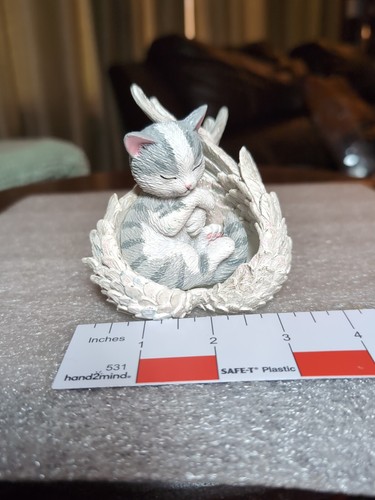 Cat Figurine Paw Prints From Heaven Blake Jensen Cats Purr-escious Companions  - Picture 10 of 11