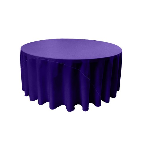 Round Polyester Poplin Tablecloth With Seamless (120" Inches) - Picture 64 of 84