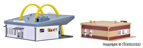 Vollmer kit 47766 N McDonald's fast food restaurant with McCafé - Picture 3 of 4