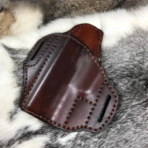 Leather Pancake Style Holster made for CZ P10 Compact SRO225 - Picture 21 of 23