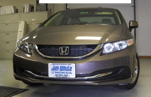 Lebra Front End Mask Cover Bra Fits Honda Civic 4 door Sedan 2013-2015 - Picture 2 of 2