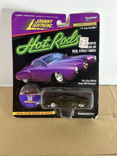 Brandneu 1997 Johnny Lightning Hot Rods Sammler Nr. 50 Frankenstude dunkelgrün