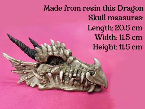 DRAGON SKULL TRINKET BOX Ornament FANTASY GOTHIC SMAUG HORROR Nemesis Now 20cm - Picture 12 of 12