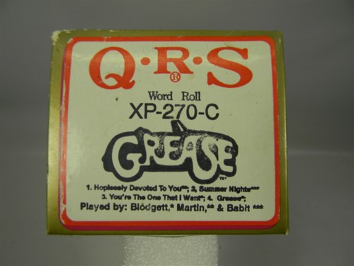 Grease XP-270-C Medley de 4 canciones - Rollo de palabras para piano reproductor QRS - P7 - Imagen 1 de 5