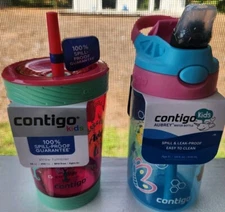 CONTIGO 14 oz. Kid's Spill-Proof /leak Proof Easy Clean Tumbler & Water Bottles 