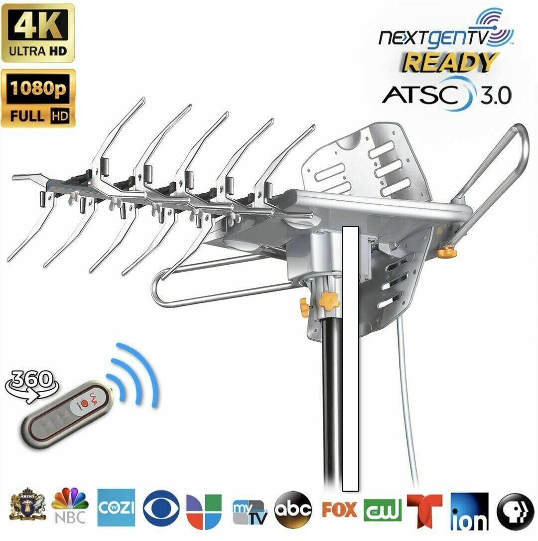 LAVA HD-2605 ULTRA Remote Controlled HD TV Antenna with 3G Control Box+J-POLE. Available Now for 44.99