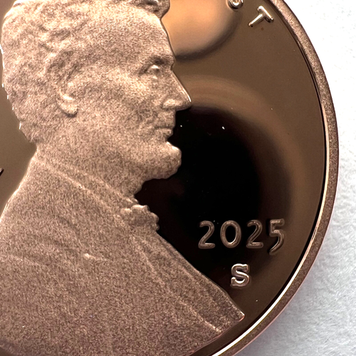2025 S Lincoln Shield Cent Rim CUD Break Die Mint Error Proof DCAM 1c Penny Coin - Picture 17 of 24