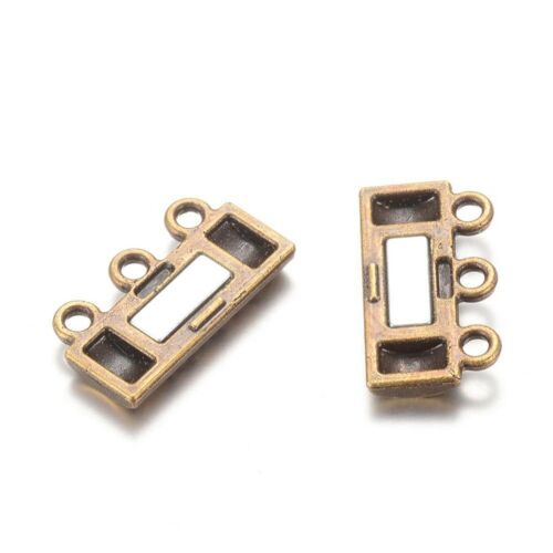 3-10reihige Schließe Magnetverschluss Magnetic Clasp strands gold silber bronze - Bild 16 von 63