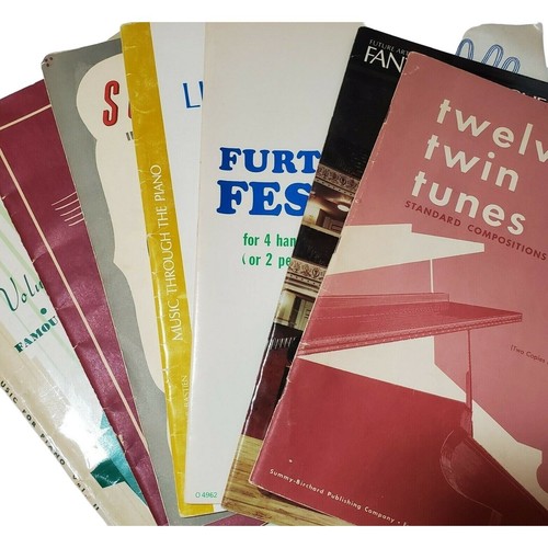 Piano Sheet Music Lot of 7  Variety Bundle How To Play Lessons Ephemera Vintage  - Picture 1 of 11
