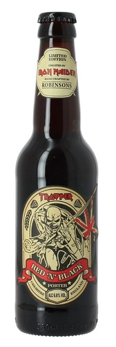 Trooper Red n Black 330ml EMPTY Beer Bottle Iron Maiden *FREE UK POSTAGE*