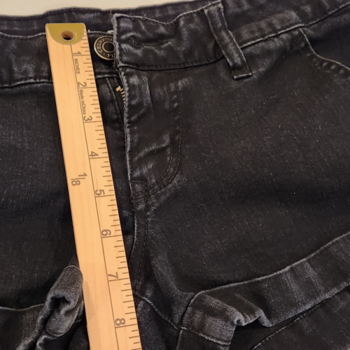 Celebrity Pink Womans Black Denim Short Shorts Size 5 Low Rise 2 in Inseam - Picture 14 of 15