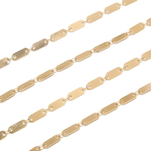 2 Meters Stainless Steel Soldered Long Rectangle Link Chains for Necklace Making - Picture 4 of 8