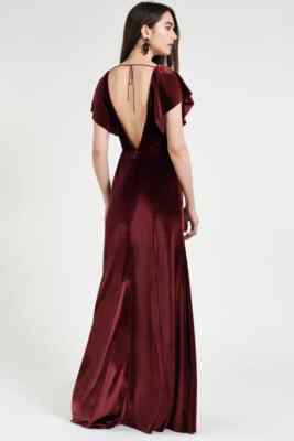 dark berry bridesmaid dresses Berry Bridesmaid Dress Chiffon Size Small