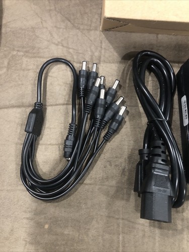 DC 12V 5A Power Supply Adapter W/8 Split Cable For CCTV Security Camera - 第 3/3 張圖片