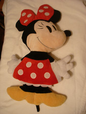 Disney Store 16" Travel Minnie Mouse Plush Pillow Toy