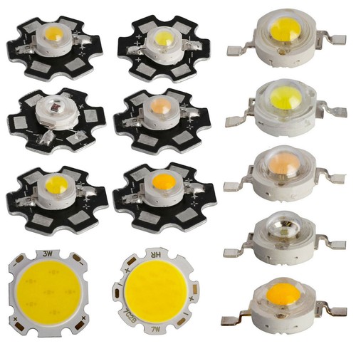 5/10 LED SMD Chip cob 1/3/5W High Power Rot LED lamp beads Warme Weiß Glühbirne - Bild 4 von 15