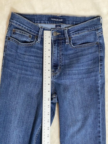Calvin Klein Women's Size 6 Blue Jeans High Rise Easy Fit Stretch 26W 25”L - Picture 3 of 16