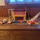 Vintage 1979 Fisher Price Little People Fire Station #928 + Accessories