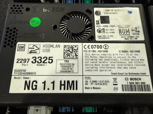 Unlocked 2014-2015 Cadillac Escalade 2013-2015 Cadillac SRX HMI Module - Picture 5 of 11
