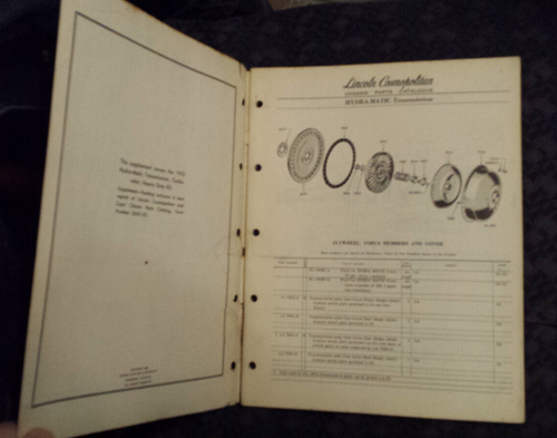 Lincoln Cosmopolitan and Capri 1952 1953 Chassis Parts Catalog Supplement No. 1 - Bild 2 von 5