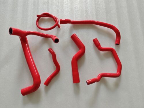 SILICONE WATER HOSES For Mercedes Benz 190E W201 E 190 1.8/2.0/2.3 1982-1993 RED - Picture 2 of 7