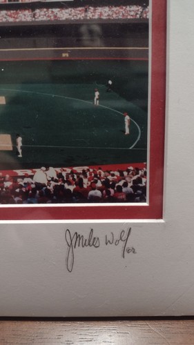 J. Miles Wolf signiert Cincinnati Reds Cinergy Field Foto 2002 mattiert versiegelt - Bild 4 von 8