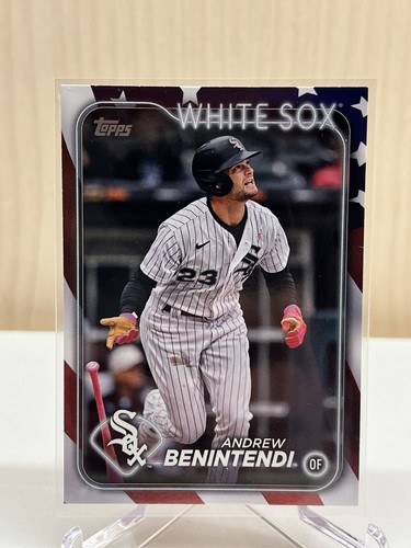 Andrew Benintendi 2024 Topps Series 1 #306 Independence Day Parallel #/76 #25/76