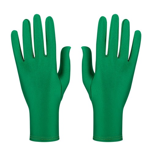Stretch Sunscreen Gloves Bright Color Spandex Gloves Full Fingers Mittens Soft - Picture 8 of 29