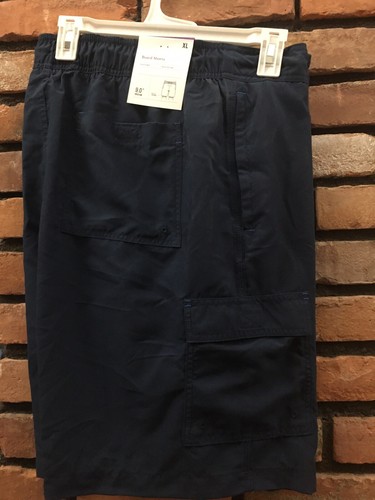 Goodfellow & Men's Board Shorts Navy Blue Size XL Upf 50+ ,9" Inseam - Picture 3 of 6
