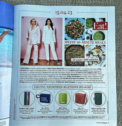 The Times Magazine 15. April 2023. JANE SEYMOUR (Titelgeschichte) / BEN FOGLE - Bild 2 von 5