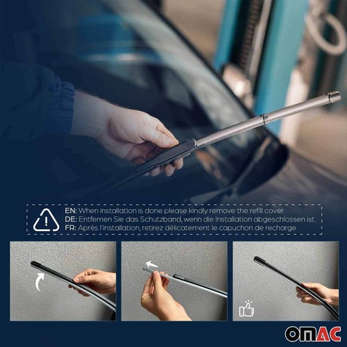 Front & Rear Windshield Wiper Blades Set for Ford Escape 2013-2019 - Picture 7 of 7