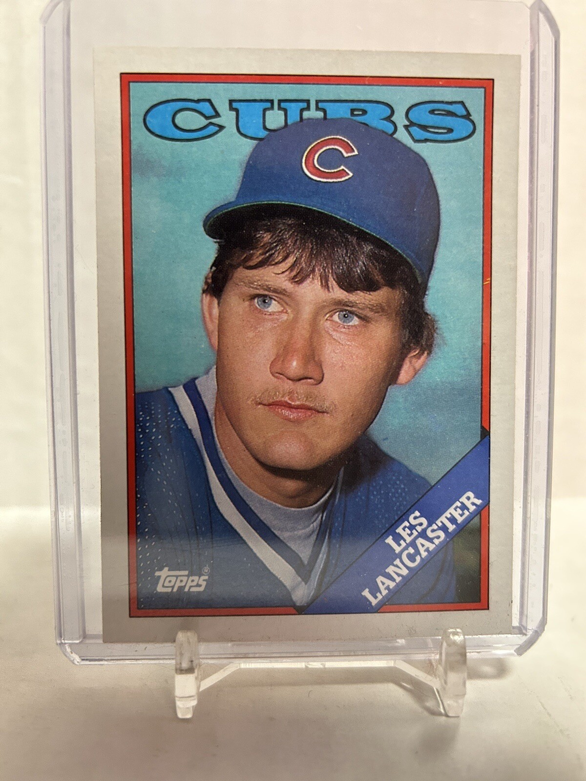 1988 Topps #112 LES LANCASTER Chicago Cubs Fair