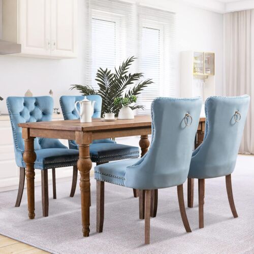 SOARFLASH Velvet Dining Chairs Modern Upholstered High-end Tufted Side Chair - Picture 140 of 331